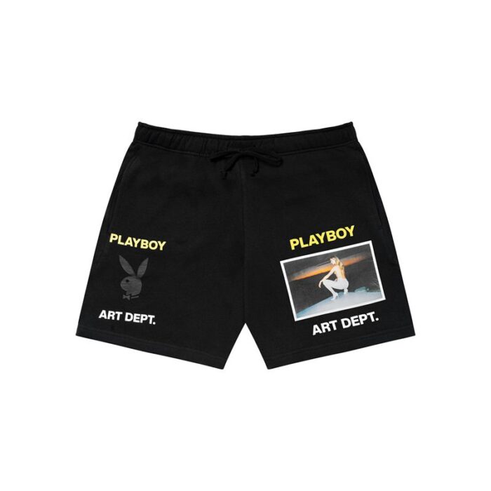 Black Men's Playboy All Nighter Sweat Shorts