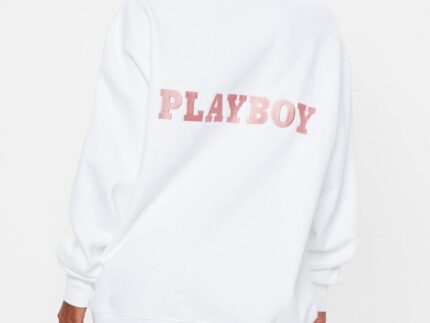 Playboy Oversize Sweatshirt White