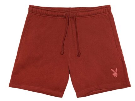 Red Men's Playboy Haus Sweats Shorts