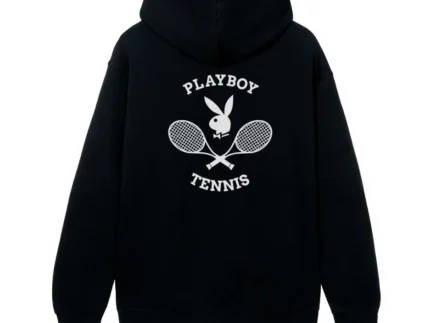 Playboy Tennis Club Black Hoodie
